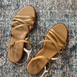 Cole Haan Flynn Strappy Sandals – Size 9 | Biscuit Leather | Worn Once
